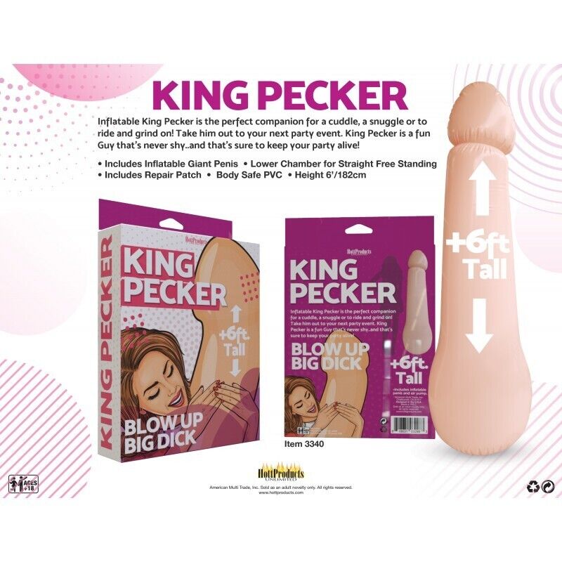 King Pecker 6 pies inflable gigante volar Willy despedida de soltera fiesta de adultos NUEVO