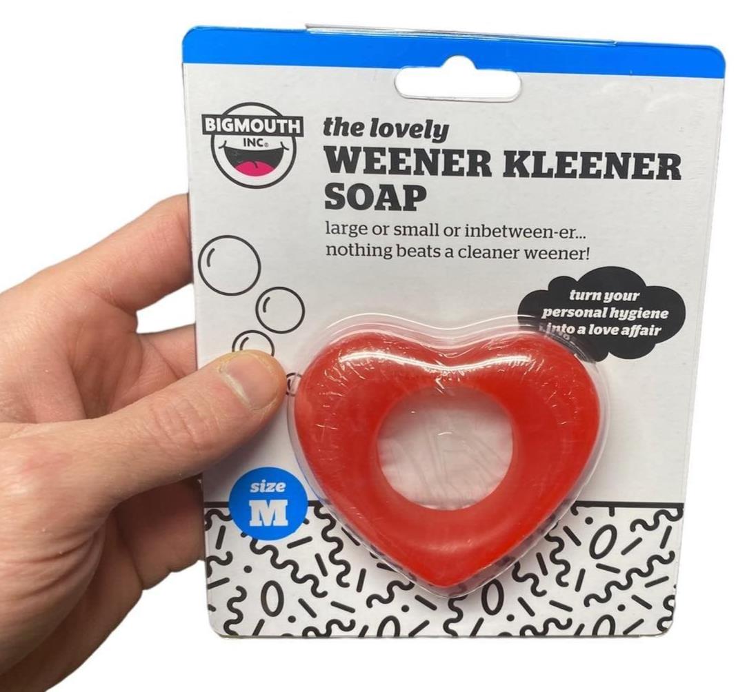 COEUR ❤️ Savon nettoyant Weener Willy Weiner Joke Gag Gift Party Adult Prank Toy