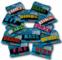 12 TOTAL Rubber Text Saying Bracelets Children Party Favors (1 dz)