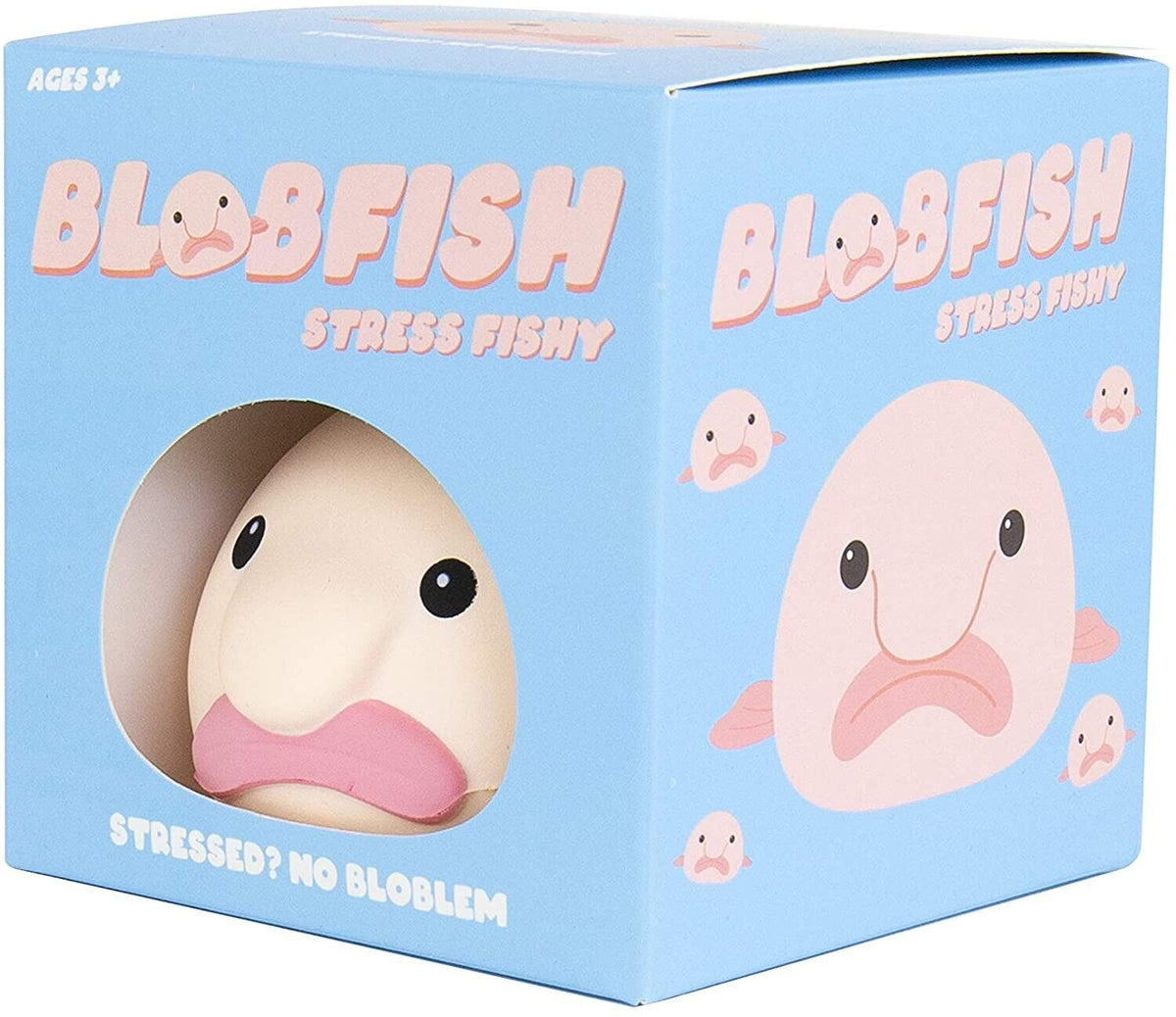 BLOBFISH Squeeze Stress Fish - Mignon Laid Drôle Fidget Doux Squish Jouet Cadeau