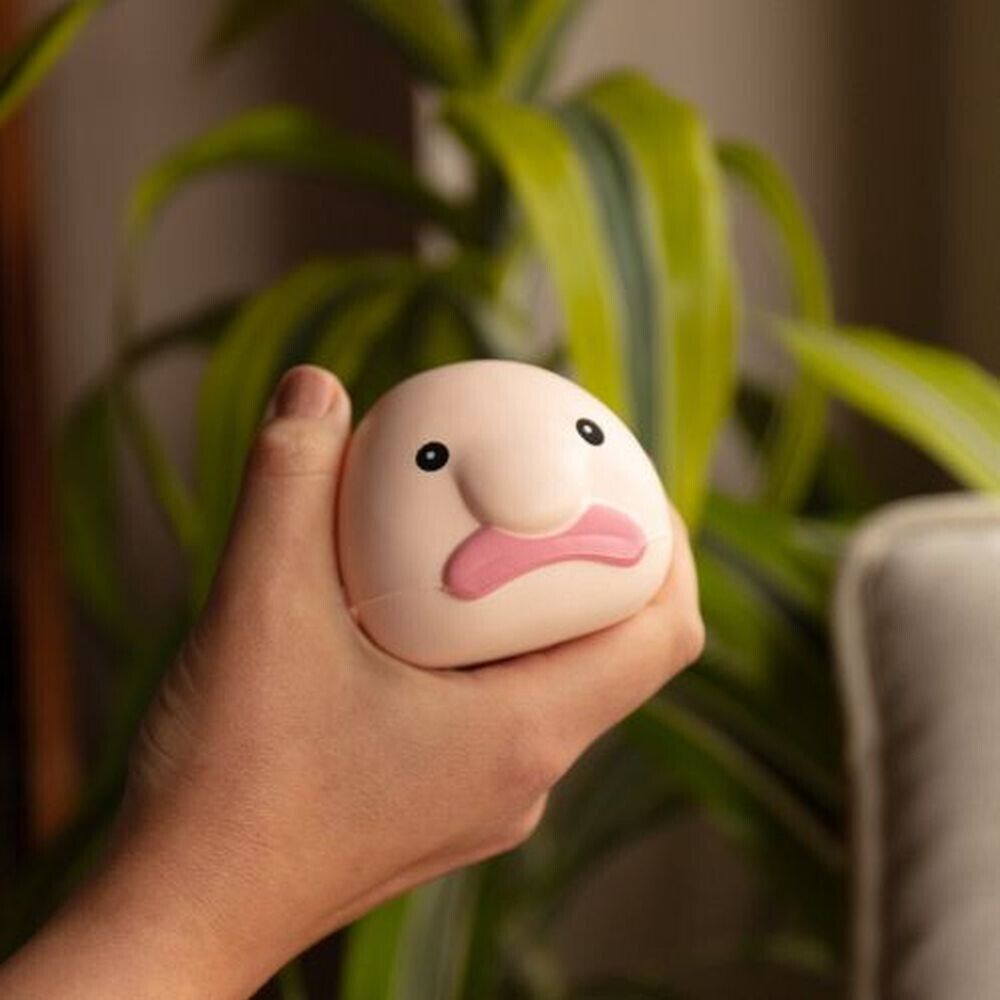 BLOBFISH Squeeze Stress Fish - Mignon Laid Drôle Fidget Doux Squish Jouet Cadeau