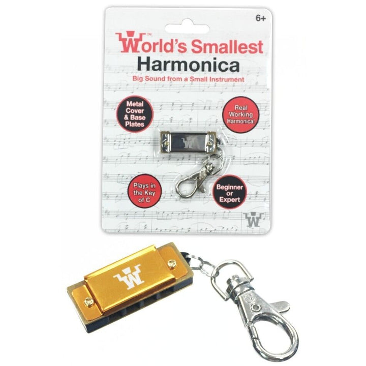 World’s Smallest Harmonica Keychain – Real Working Mini Instrument in Key of C 🎶🔑