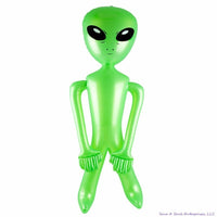 Énorme gonflable extraterrestre vert de 72 pouces, accessoire gonflable de 6 pieds, cadeau de fête d'anniversaire