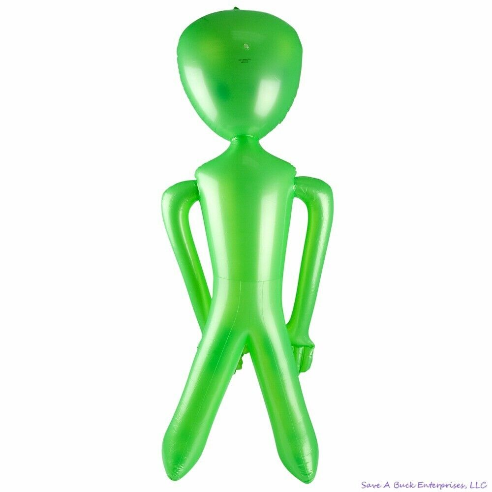 Huge 72" inch Green Alien Inflatable - 6 Foot Blow Up Prop Birthday Party Gift