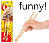 Helping Hands Chopsticks -  Reusable Plastic Tiny Hands - Trick GaG Joke Novelty