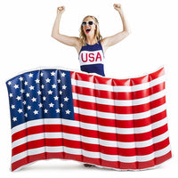 BigMouth Inc - 5 FT USA AMERICAN WAVING FLAG Inflatable Swimming Pool Float Raft