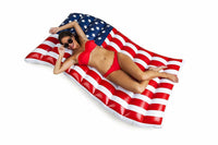 BigMouth Inc – Radeau gonflable pour piscine avec drapeau ondulé américain de 1,5 m