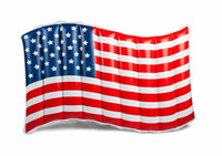 BigMouth Inc – Radeau gonflable pour piscine avec drapeau ondulé américain de 1,5 m