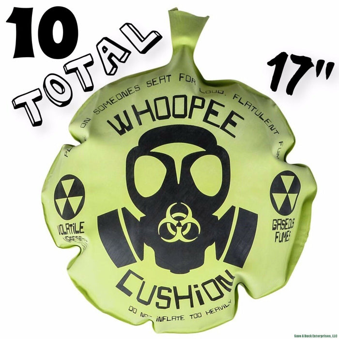 10 Pieces -17" Mega Whoopee Cushion Giant Jumbo Whoopie Gas Joke Big Fart Sound