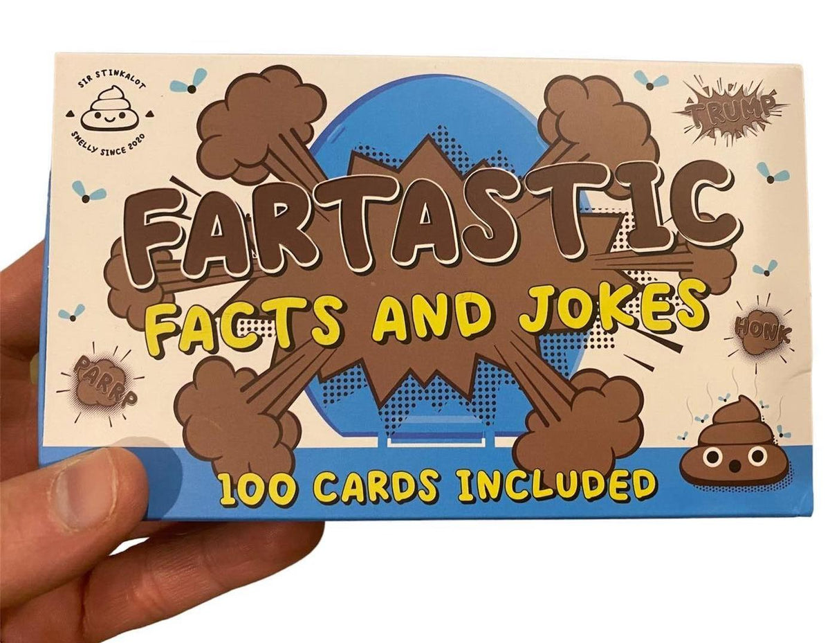 100 Fartastic Facts & Jokes Trivia Playing Cards - Fart Poop Turd Gag Toy Game