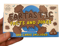 100 Fartastic Facts &amp; Jokes Trivia Playing Cards - Juego de juguete Fart Poop Turd Gag