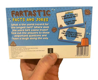 100 Fartastic Facts &amp; Jokes Trivia Playing Cards - Juego de juguete Fart Poop Turd Gag