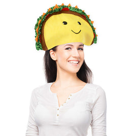 TACO HAT - Casquette bandeau Sombrero Food-Prop-Smiley-Halloween Costume de fête drôle