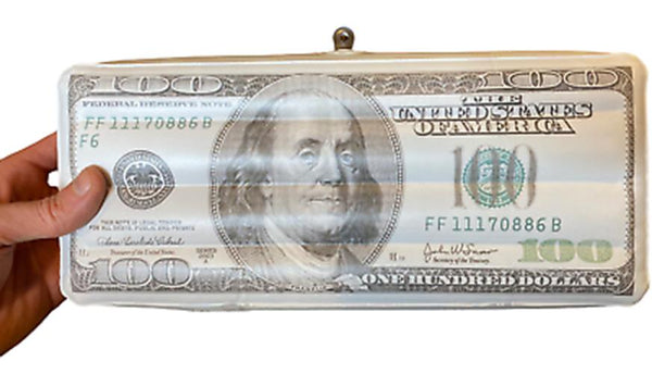 INFLATE - INFLATION! Giant $100 Hundred Dollar Inflatable Money Bill Funny Prop