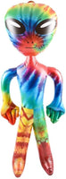 63" Tie Dye Space Alien Inflate - Inflatable 5 Foot Blow Up Prop UFO Child Play Toy