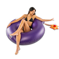 Flotador gigante para piscina con bomba de bala de cañón de 4 pies con portavasos - BigMouth Inc.