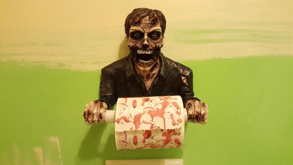 Rollo de papel higiénico SANGRIENTO - Fiesta de Halloween Baño Sangre GaG Broma Terror Broma