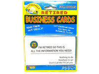 12pk Retirement Retired Business Cards - Over The Hill - Funny GaG Joke Gift