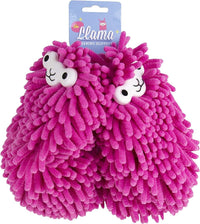 Pantoufles de nettoyage Pink Llama - Cadeau mignon doux et flou - Taille unique