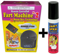 1 máquina de pedos #2 control remoto inalámbrico + 1 lata de spray para bomba apestosa de pedos ~ COMBO