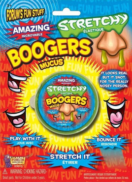 STRETCHY BOOGERS - Mucus Play Slime Nasty Gross Snots - Gag Prank Joke Toy Cadeau