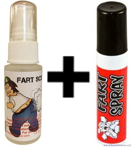 1 spray líquido para aroma de culo de pedos + 1 lata de spray para pedos ~ Juego combinado
