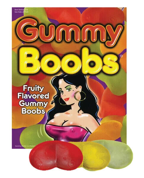 Boob Shaped Gummies Gummy Candy Boobies 💋 Cadeau pour adulte pour enterrement de vie de garçon