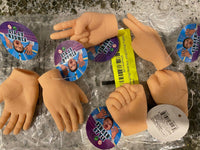 6 Tiny Hand Finger Trick Realistic Soft Puppet Mini GaG - Rock Paper Scissor Toy