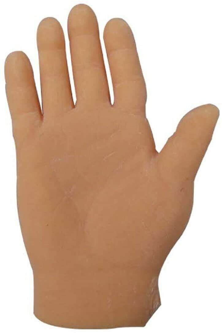 6 Tiny Hand Finger Trick Realista Soft Puppet Mini GaG - Piedra Papel Tijera Juguete