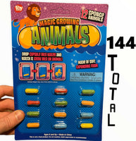 144 MAGIC GROWING ANIMAL CAPSULES - Just Add Water - Expanding Sponge Foam Toys