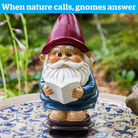 BigMouth Inc. Gnome on a Throne Garden Gnome - Outdoor / Indoor Funny Statue