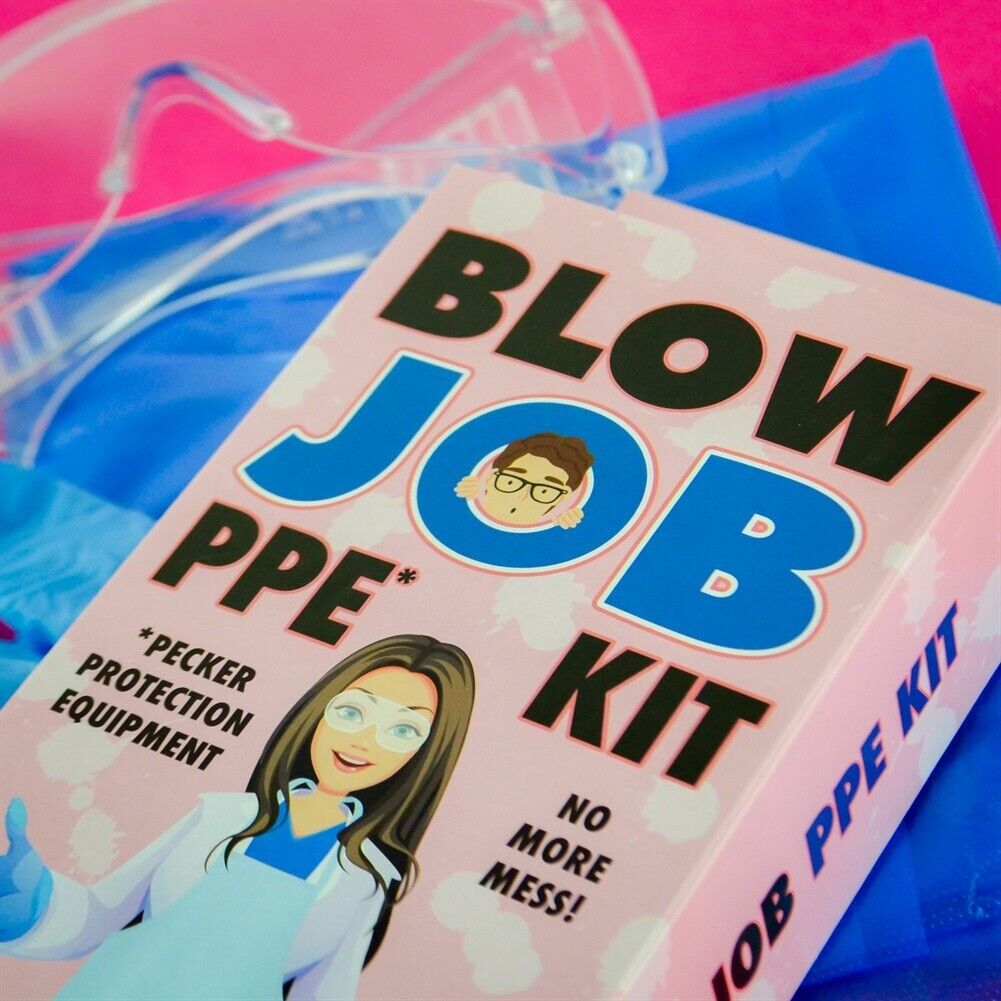 BLOW JOB PPE Kit - No More Mess! ~ Funny Adult Gag Joke Gift