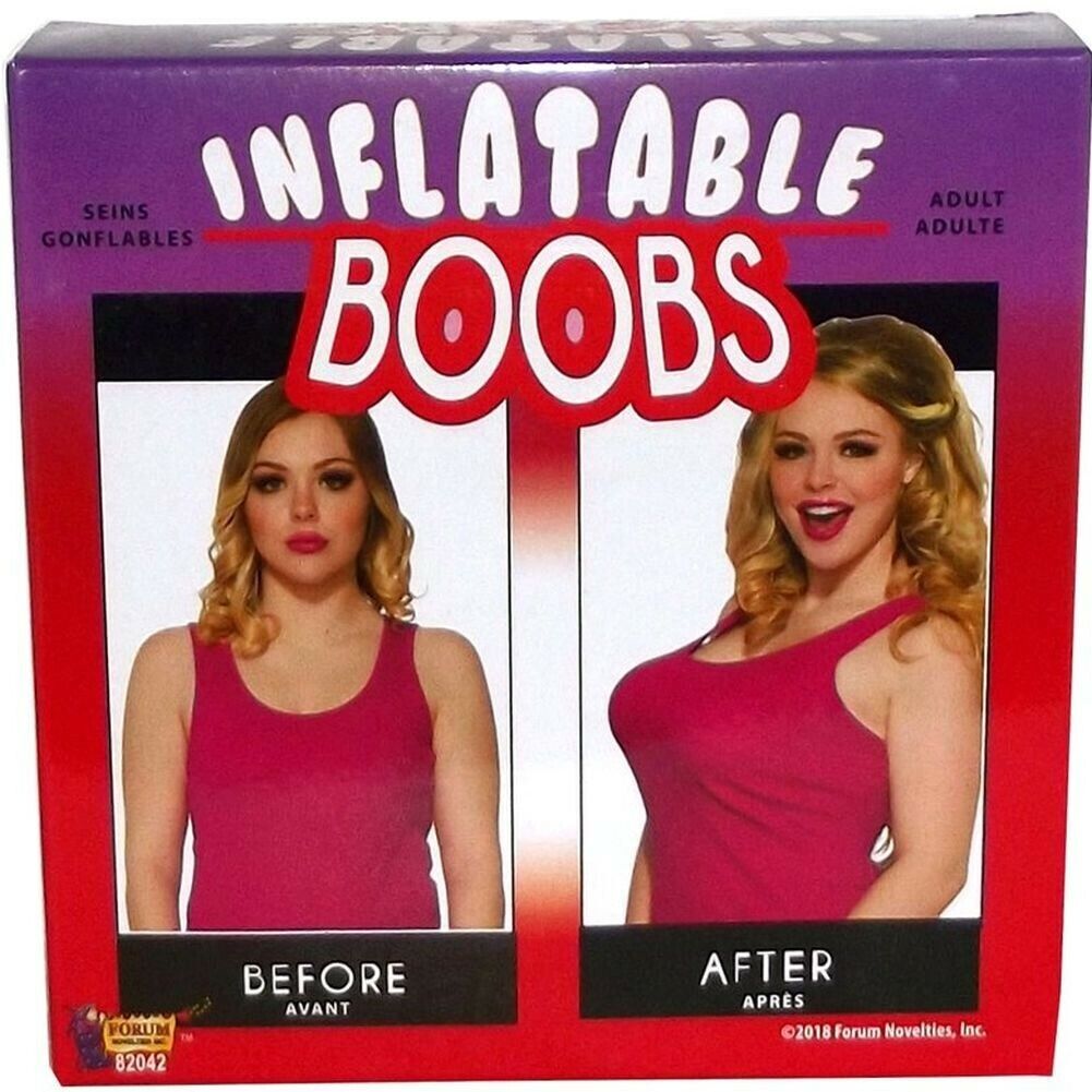 ¡TETAS INFLABLES con bomba! Instant Boobie Bra - Divertido regalo de broma Boobie GaG para adultos