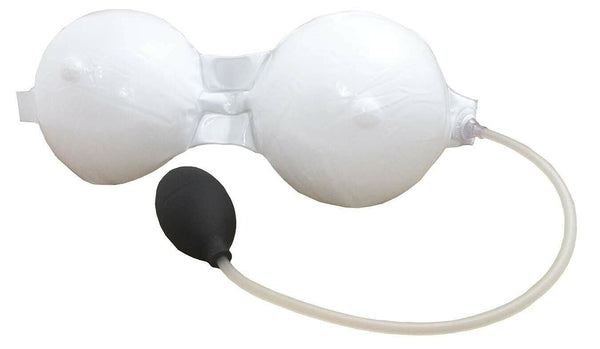 INFLATABLE BOOBS w/ pump! Instant Boobie Bra - Funny Adult Boobie GaG Joke Gift