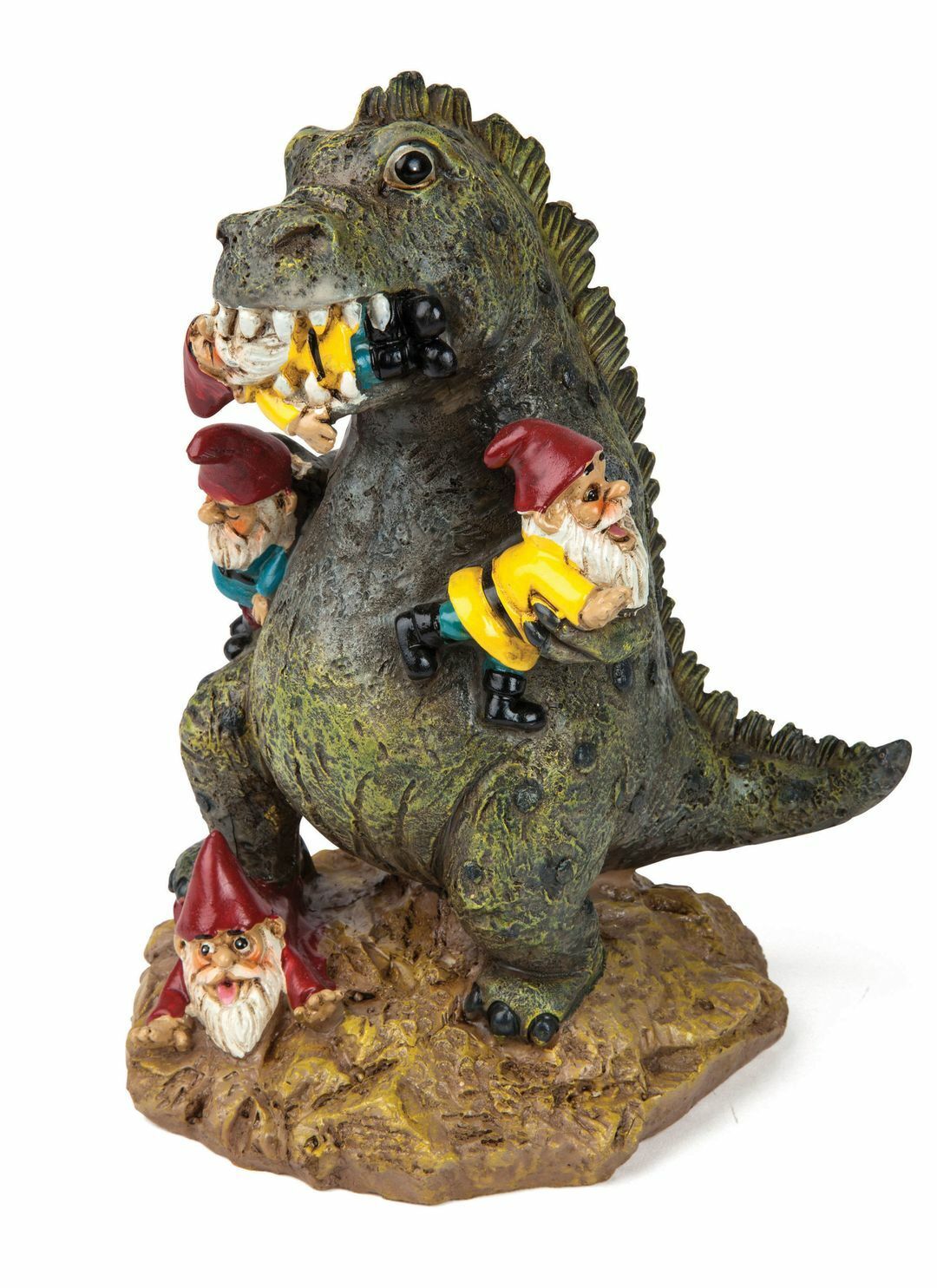 BigMouth Inc. The Great Massacre Garden Gnome T-Rex - Escultura de estatua al aire libre