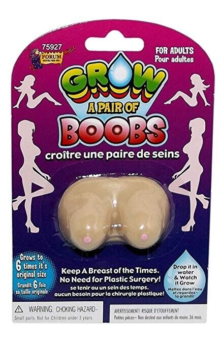 ULTIMATE FEMALE GAG SET - Bretelles de poitrine + 1 Grow Boobies + 1 Trash Sleeve