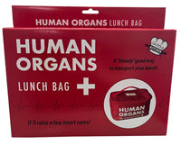 Bolsa de almuerzo de órganos humanos - Broma de mordaza de refrigerador escolar aislado - Accesorio médico EMT