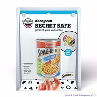 The Spaghettios® OFFICIALLY LICENSED - Decoy Safe Can Bank, meticulously designed to look like an original Campbell's SpaghettiOs can, is perfect for securely hiding valuables such as cash, money, and jewelry.