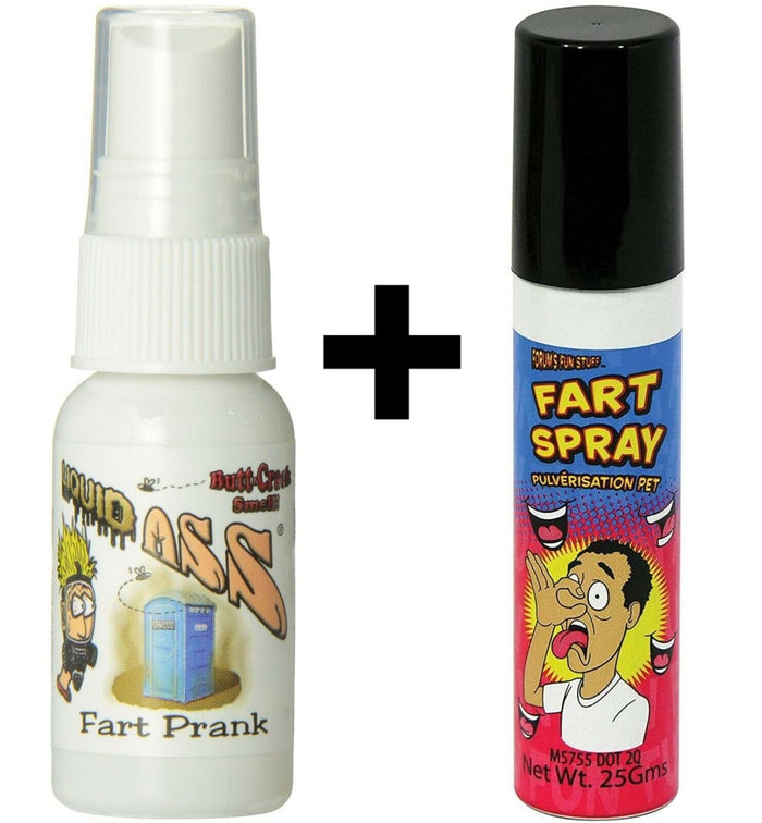 1 spray líquido para el culo Mister Top + 1 lata de spray para pedos ~ JUEGO COMBO