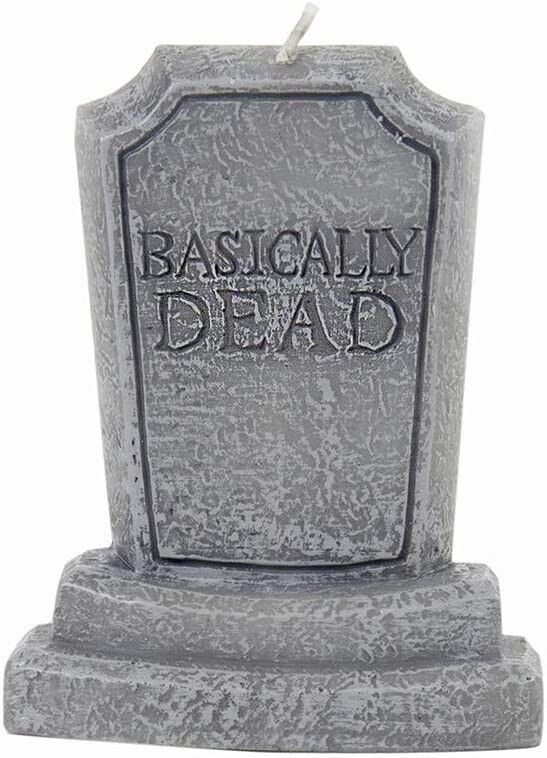 Basically Dead Birthday Candle - Funny Gag Prank Joke Cake Topper Over the Hill