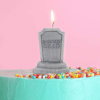 Basically Dead Birthday Candle - Funny Gag Prank Joke Cake Topper Over the Hill