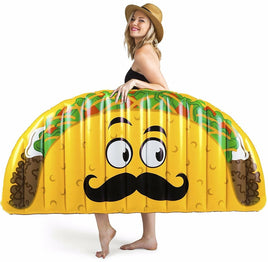 BigMouth Inc - GIANT TACO Inflatable Swimming Pool Summer Float Raft Tube
