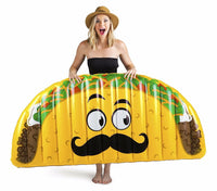 BigMouth Inc - Tubo inflable para balsa flotante de verano para piscina inflable GIANT TACO