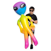 63 "GÉANT ARC-EN-CIEL ALIEN GONFLABLE GONFLABLE - UFO Prop Toy Gag Joke