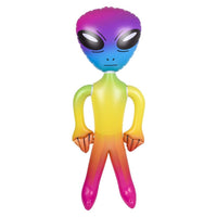63 "GÉANT ARC-EN-CIEL ALIEN GONFLABLE GONFLABLE - UFO Prop Toy Gag Joke