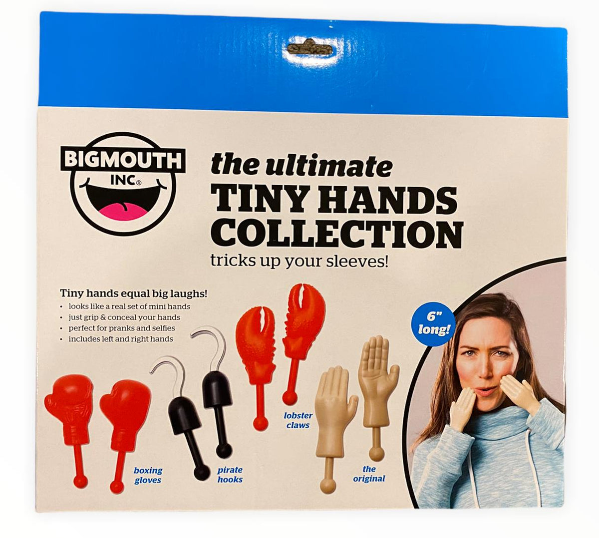 Coffret de collection THE ULTIMATE Tiny Hands - Ensemble de jouets cadeaux GaG Joke avec manches Trick up