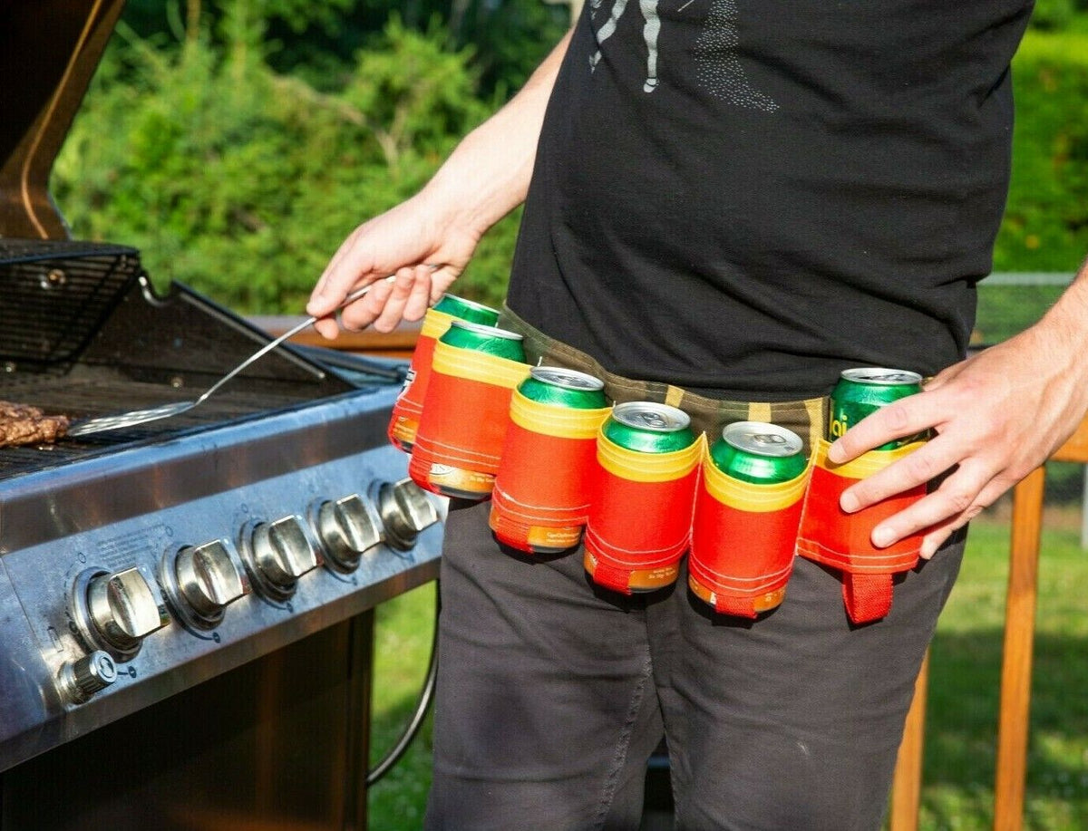 EL CINTURÓN DE CERVEZA SHOTGUN SHELL Paquete de 6 botellas o latas de funda de cerveza - BigMouth Inc