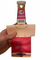 2pk REDNECK Hillbilly Pecho peludo / Thong Tramp Stamp Koozie Soportes para botellas de latas de cerveza