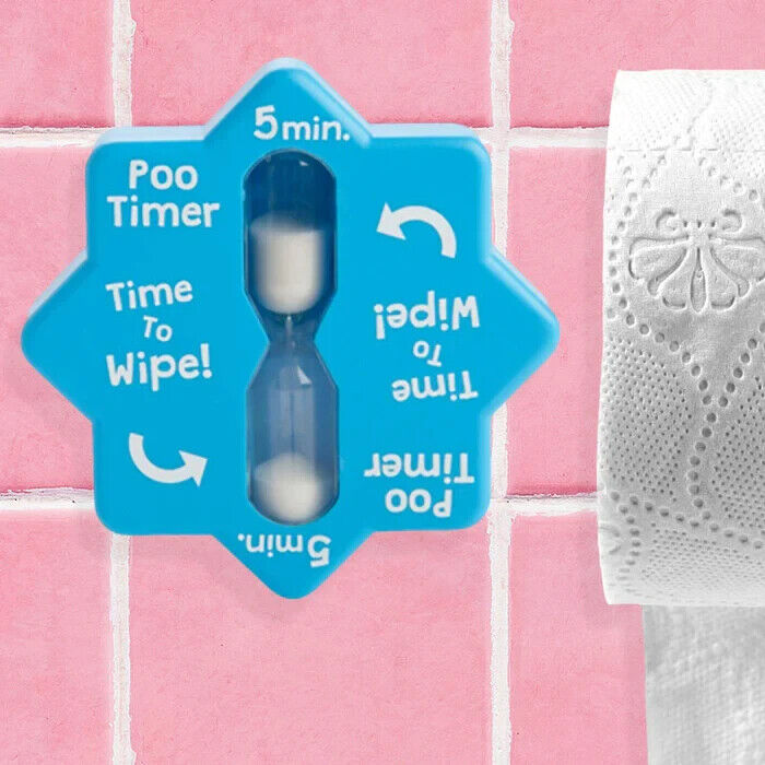 Poo Timer - Bathroom Potty Poop Clock Gag Joke Prank Birthday, Christmas, Secret