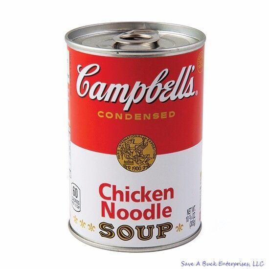 Campbell’s ® Chicken Noodle Soup - Decoy Security Bank Safe - cash jewelry